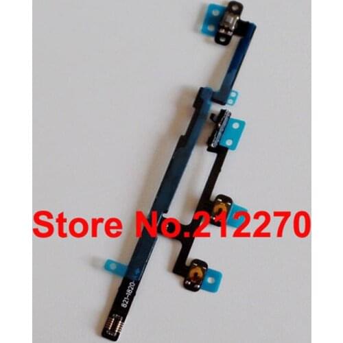 YUYOND New Power On Off Key Volume Button Connector Flex Cable Ribbon For iPad Mini 2 10pcs/lot