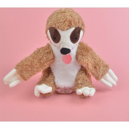 Golden Sloth Animal Hand Puppet Marioneta Puppet Dolls Plush Sloth Hand Doll Learning Baby Toys Puppets Kids Birthday Gifts