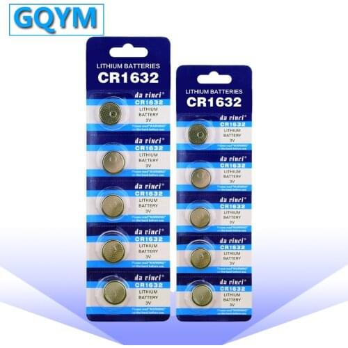 10PCS CR1632 Button Battery 3V LM1632 BR1632 ECR1632 CR 1632 Lithium Coin Cell Batteries for Watch Toy Remote