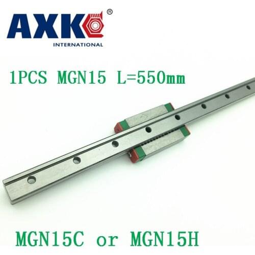 15mm Linear Guide Mgn15 L=550mm Linear Rail Way + Mgn15c Or Mgn15h Long Linear Carriage For Cnc X Y Z Axis