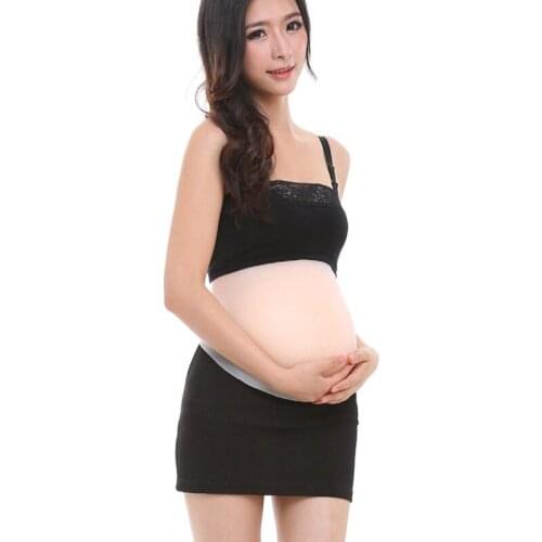 2020 New 2400g False Silicone Pregnant Belly Tummy Baby Bump 5 7 Months Soft Belly