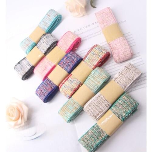 25/38mm Dress Tie Christmas Ribbon Lace DIY Gift Wrapping Wedding Decoration Hair Accessories Bow Hand Sewing Craft