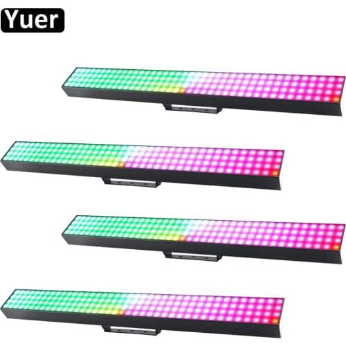 4Pcs/Lot DJ Disco Light 90W Stage Light 5050 SMD RGB 3IN1 Led Strip Bar Lights For Party Christmas Bar Wall Wash Light Backlight