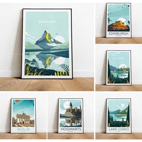 Australia Noosa, Chicago, Australia Noosa National Park, Berlin-Germany Travel Poster Printing Wall Art Decoration Picture Home