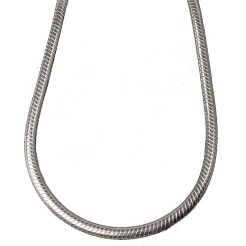 JustNeo solid 925 sterling silver snake chain necklace,Basic Chains