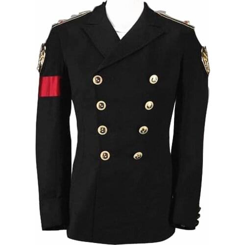 MJ Michael Jackson Black Military Style Jacket