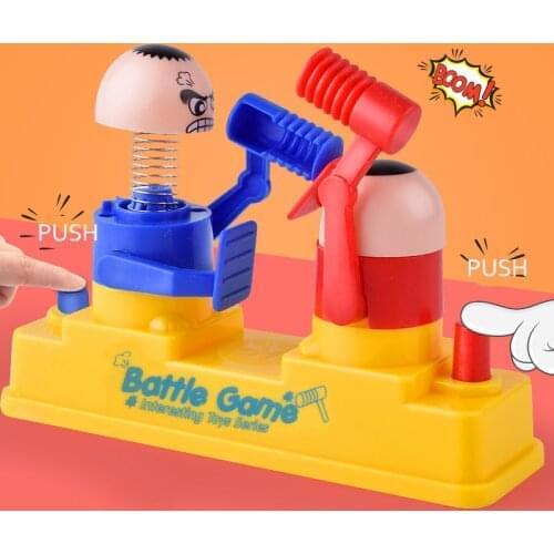 Kids Toys Doll Double Battle Game Parent-Child Interactive Hammer Hiding Game Baby Early Education Random Educational Toys