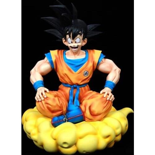Dragon Ball Kakarotto GK PVC New Style Action Figure Somersault cloud Son Goku Statue Toys 39cm