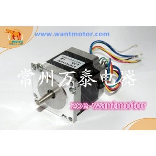 Good quality!Nema 23 Wantai stepper motor57BYGH440-13 Single Shaft 177oz-in 56mm 4A CE,ISO,ROHS 3D Reprap Printer