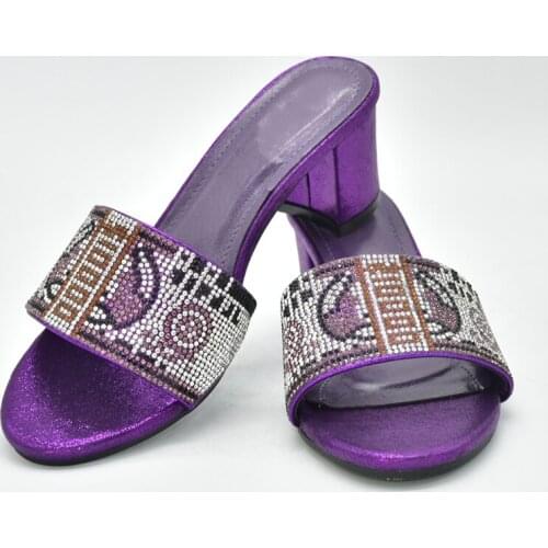 Italian Women Wedding Shoes Decorated with Rhinestone Nigerian Women Wedding High Heels Women Lady Pumps Wedding Shoes