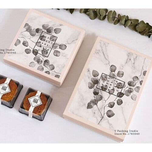 21x14x5cm Box Macaron biscuit pancakePackaging Kraft Paper Boxes Cake Gift boxes100set/lot