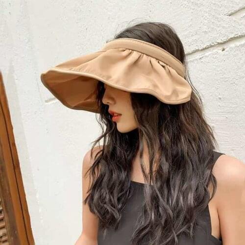 Summer Hats For Women Empty Top Shell Shape Sun Hat Korean Fashion Sunshade Sunscreen Sun Protection Beach Hat Ladies Hats