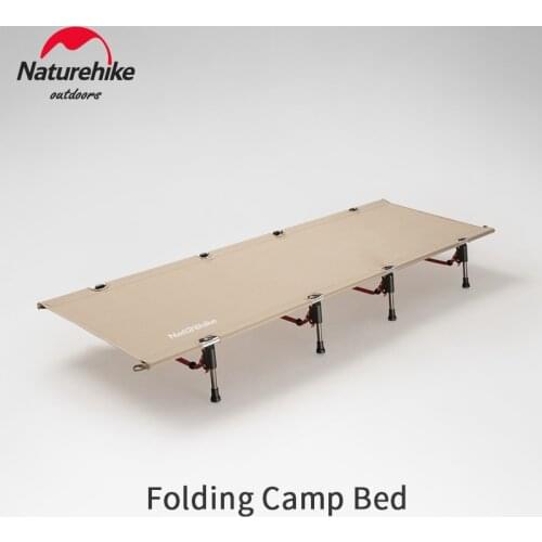 Naturehike Portable Single Camping Bed 300D Oxford Cloth Outdoor Ultralight Breathable Folding Bed Office Outing Fishing Tent