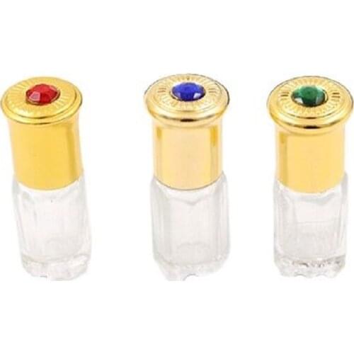 3ML 50pcs/lot Empty Glass Perfume Bottle, DIY Essential Oil Glass Roll on Bottle, Small Top Quality Perfume Glass Packing Bottle