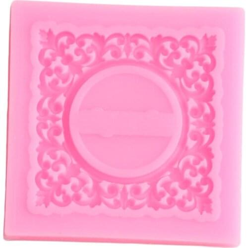 Relief Picture Frame Silicone Mold DIY Party Cake Decorating Tools Cake Border Fondant Mould Candy Resin Clay Chocolate Mold