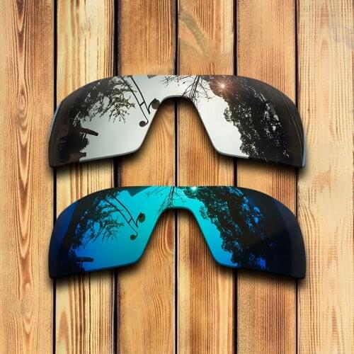 100% Precisely Cut Polarized Replacement Lenses for Oil Rig Sunglasses Chrome & Blue Combine Options