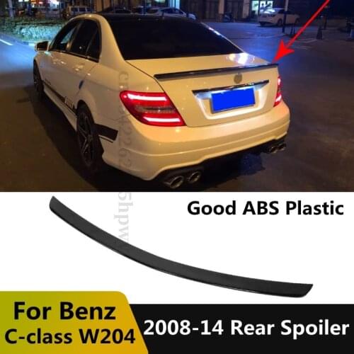 For mercedes benz C Class W204 Spoiler For W204 C180 C200 C260 2008-2014 exclusive High Quality ABS Material Rear Wing Spoiler