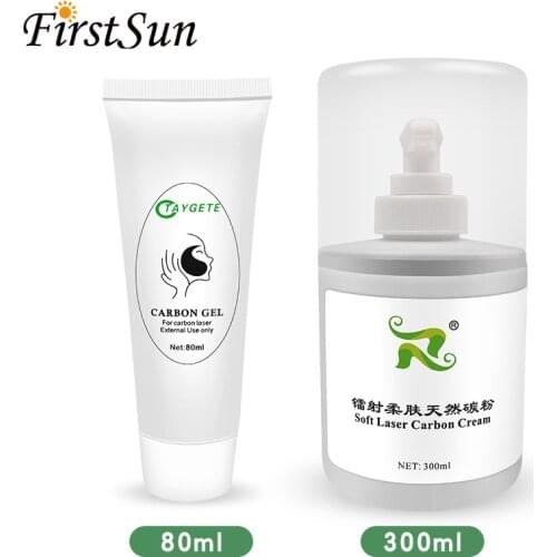 80/300ml Safe Laser Carbon Gel Carbon Cream Skin Rejuvenation Skin Whitening Skin Deep Cleaning Moisturizing Face Cream Massage