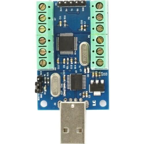 USB Interface 10 Channels 12Bit Bit AD Sampling Data Acquisition STM32 UART Communication ADC Module