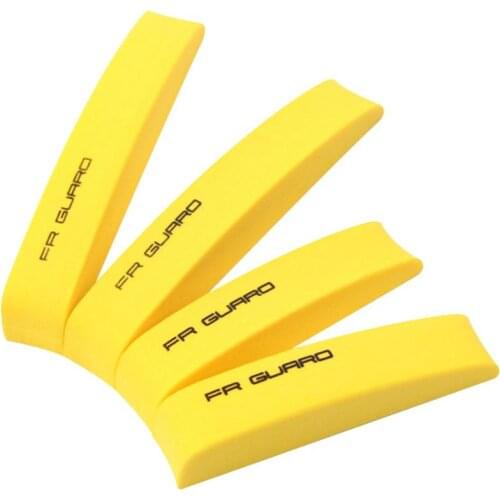 4-piece Car EVA Side Door Edge Guard Protector Protective Strip Protector Bumper Guards Emblem