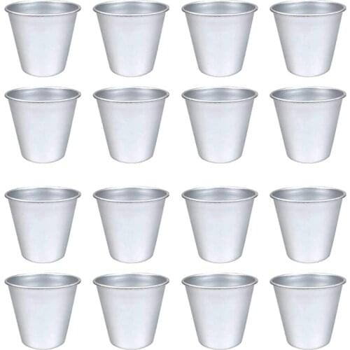 16PCS Non-Stick Pudding Cups Egg Tart Mold Ramekin Dipping Sauce Cup Chocolate Molten Pudding Cups Raspberry Mold