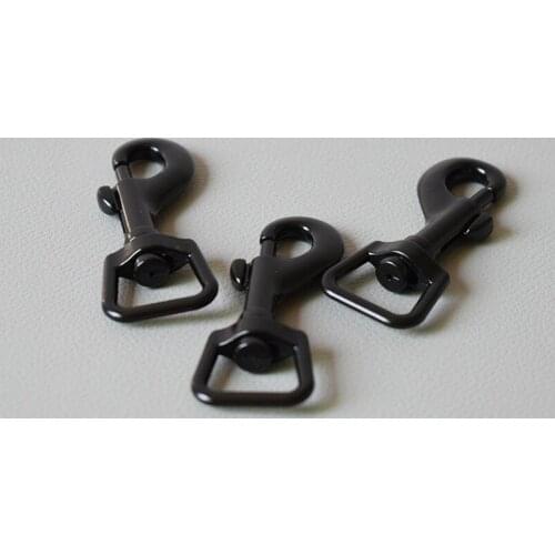 20 Pcs/Lot Black DIY Dog Leash Hook Buckle 5/8Inch Webbing environmental Zinc Alloy parts high quality plated metal buckle