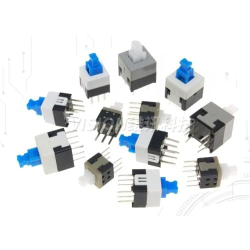 Self-locking Lockless switch 5.8*5.8 7*7 8*8 8.5*8.5MM Power button switch