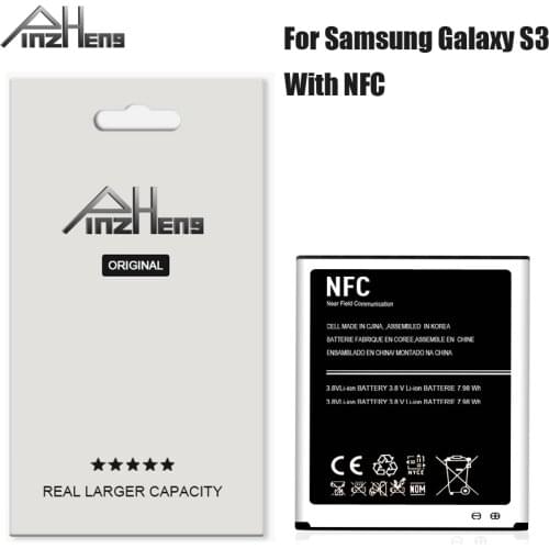 PINZHENG EB-L1G6LLU Battery For Samsung Galaxy S3 Battery i9300 i9305 i747 i535 L710 T999 Replacement Batteries With NFC