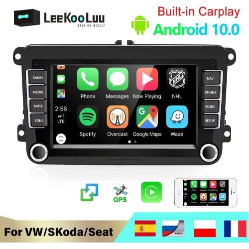 LeeKooLuu Radio 2 din Android Autoradio Car Multimedia Player GPS For Volkswagen VW T5 Touran Golf 5 6 Polo Passat b6 b7 Caddy