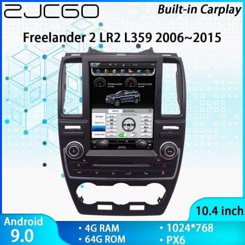 ZJCGO Car Multimedia Player Stereo GPS DVD Radio Navigation Android Screen System for Land Rover Freelander 2 LR2 L359 2006~2015