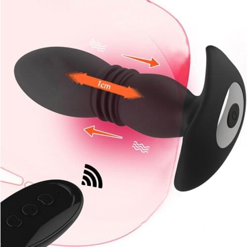 Wireless Remote Control Anal Vibrator Thrusting Dildo Vibrators Male Prostate Massager Butt Plug Vibrador Anal Sex Toys for Men