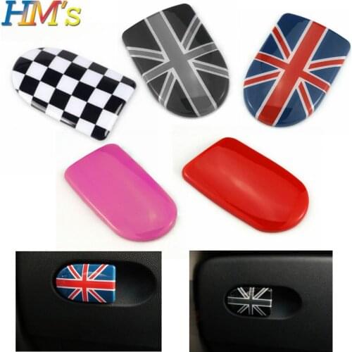 For MINI Cooper F56 F55 F57 Interior Storage Box Handle Sticker Cover For MINI F56 Car Styling For MINI Cooper Accessories Parts