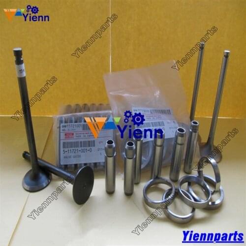 For Isuzu 6BG1T 6BG1 Valve Kit Carrier Excavator Loader Tractor Truck Bus Diesel Engine Repair Parts