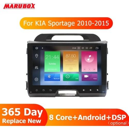 MARUBOX 2Din Android 9 Octa Core 4GB RAM For KIA Sportage 2010-2015 9" IPS Screen GPS Navi Radio Car Multimedia Player 9A211PX5