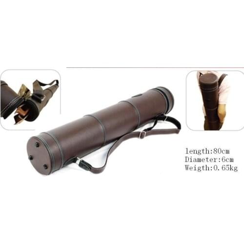 Model Brown color upright bass bow case,bow tube