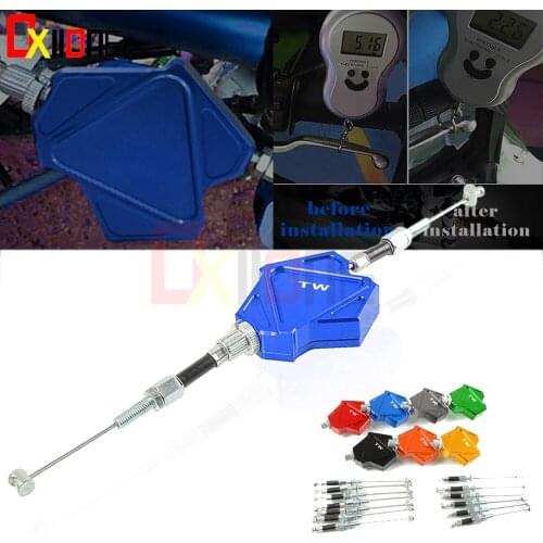 Motorcycle CNC Aluminum Motorbike Stunt Clutch Lever Easy Pull System For Yamaha TW125 1999-2004 TW200 2000-2017 TW225 2002-2017