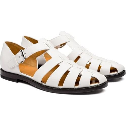 Men shoes man flats closed toe casual flat shoe male summer vintage sandals shoe zapatos de hombres personlizar zapatos SM0094