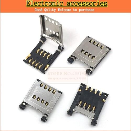NEW Flip small cards mobile phone SIM card slot MICRO SIM card connector 8P 8PIN clamshell 2.5H