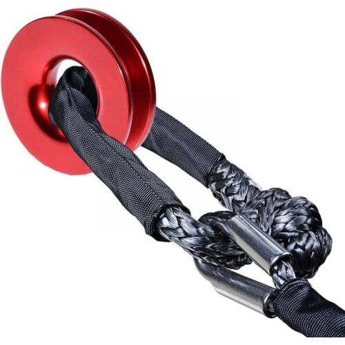 Recovery Ring Trucks Towing Rope Loop Snatch Block Winch 41000lb Strap Hook Off Accessories Shackles ATV Road Pulley Car Ca S4R9
