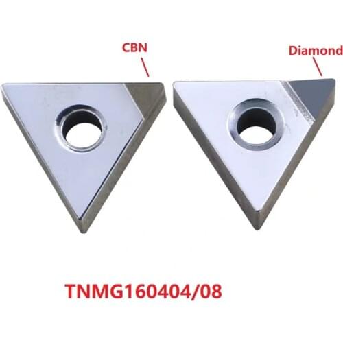 TNGG160408L TNMG160404 160408 diamond cutting insert PCD PCBN lathe cutter cnc turning tools for turning plastic Resin aluminum
