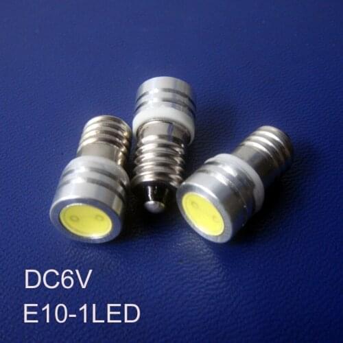 High quality 6v E10,E10 Signal light,E10 6.3V,E10 Indicator Light 6v,led E10 light,E10 bulb DC6V,E10 lamp,free shipping 10pc/lot