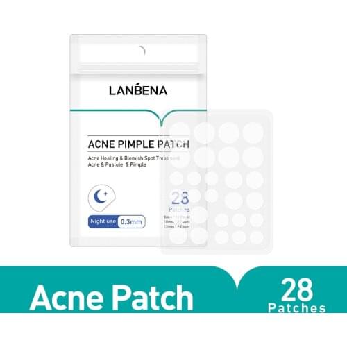 LANBENA Acne Pimple Patch 28pcs Night Use Invisible Acne Stickers Blemish Treatment Acne Master Face Mask Skin Care Beauty Tool