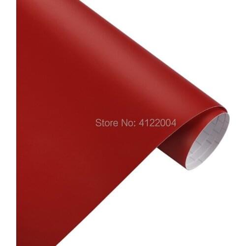10/20/30/50cm YGM Red Car styling Matte Vinyl Film Sticker Foil Bubble Free Car Body Wrapping Motorcycle Automobiles