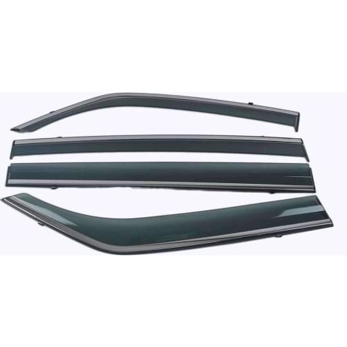 Car Styling 4 Pieces Rain Guards Side Window Visor Cover Trim For Mitsubishi Pajero Montero 2006-2019 V80 V73 V93 V97