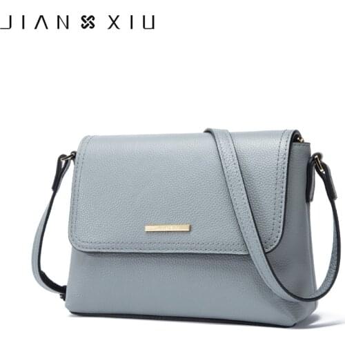 JIANXIU Brand Genuine Leather Bag For Women Messenger Bags Female Shoulder Crossbody Small Bag 2019 High Quality Purse 2 Colors