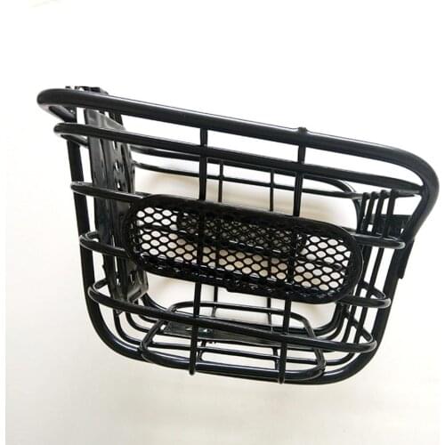 Children Cuboid Steel Wire Front Black Basket Bike Accessories Bicycle Mountain Bike
