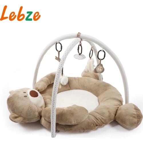 Baby Playmat Musical Kids Rug Carpet With Hanging Toys Developing Mat With Keyboard Baby Activity Gym Gaming Mat For Children