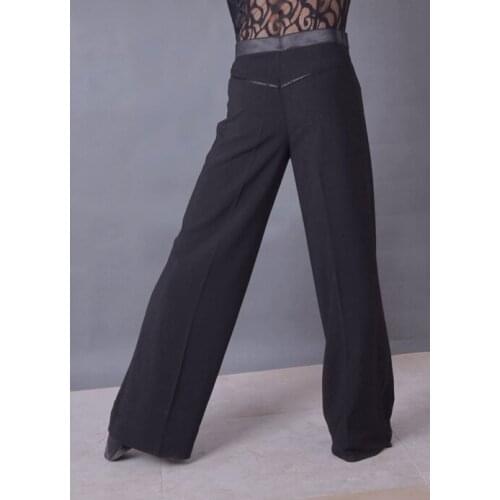 Ballroom dance Latin dance Modern dance men Satin waist elastic hip satin, Latin dance pants, ML1002