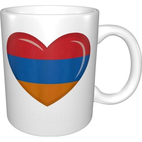 Armenia Flag Armenian Mug Coffee Cup Coffee Mug Stackable Cups Thermo Cup 500 Ml Plastic Cup With Straw