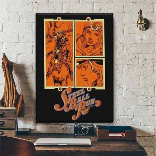 JOJO Steel Ball Run SBR Anime Wall Art Canvas painting poster prints for living room Home Frame decor Painting canvas art